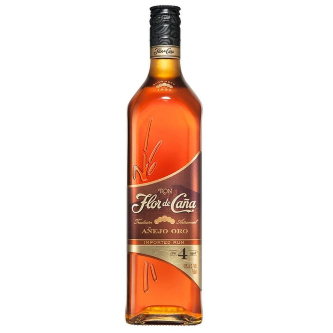 Ron Gold Ron Flor De Caña Gold 4 Años 750 ml — Tiempo de Vinos
